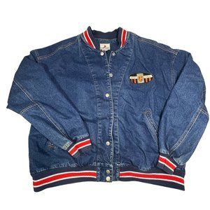 Denim Letterman's Type Jacket VINTAGE